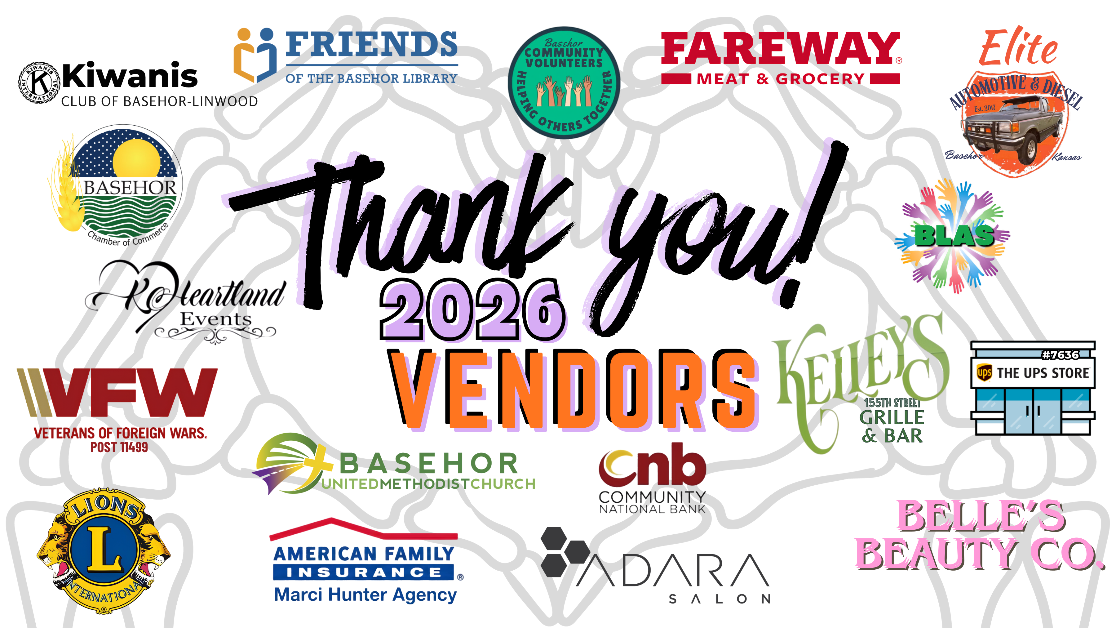 Confirmed Vendors